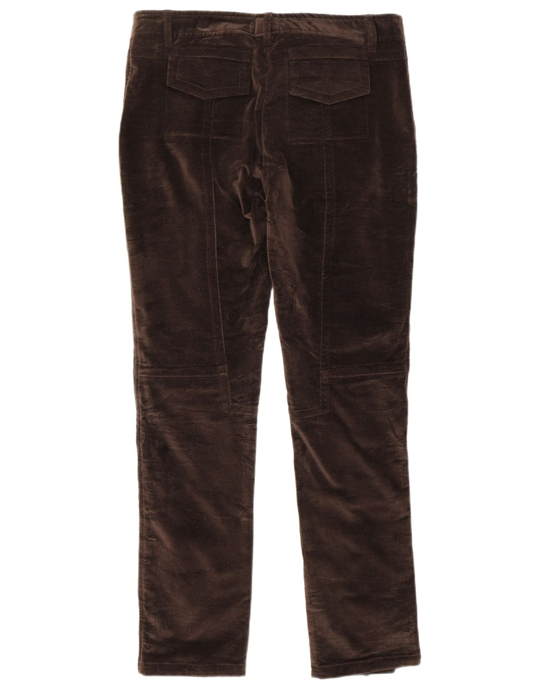 BLUMARINE Γυναικείο Velvet Slim Casual Παντελόνι IT 44 Medium W32 L30 Καφέ