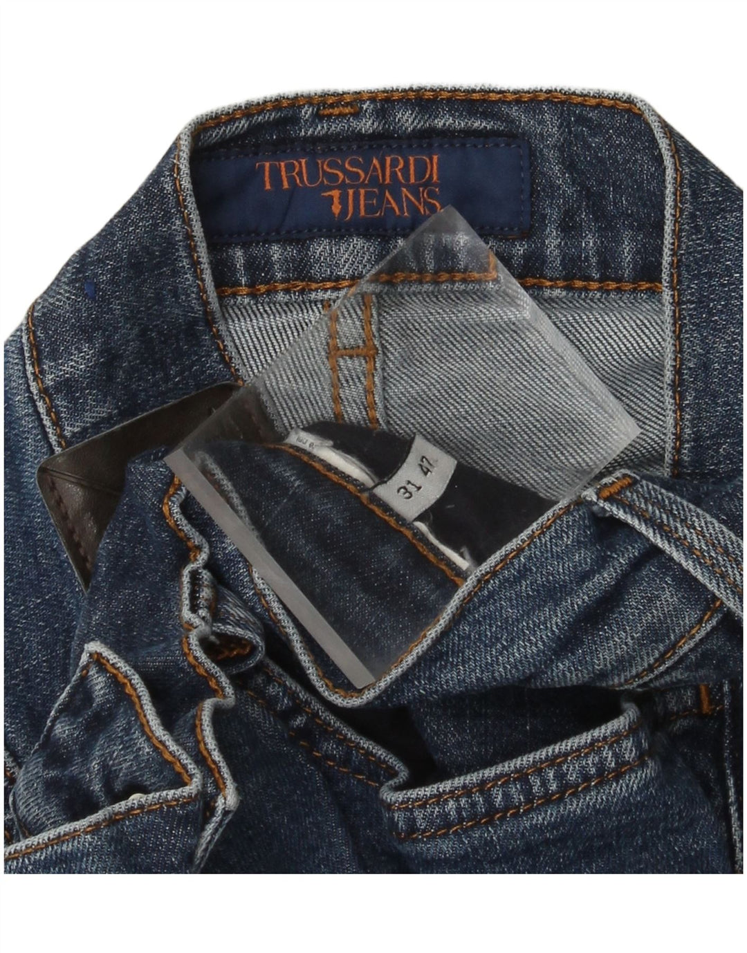 TRUSSARDI Γυναικείο ίσιο τζιν W31 L28 Μπλε
