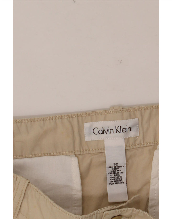 Ανδρικό σορτς Chino CALVIN KLEIN W32 Βαμβακερό μεσαίο μπεζ