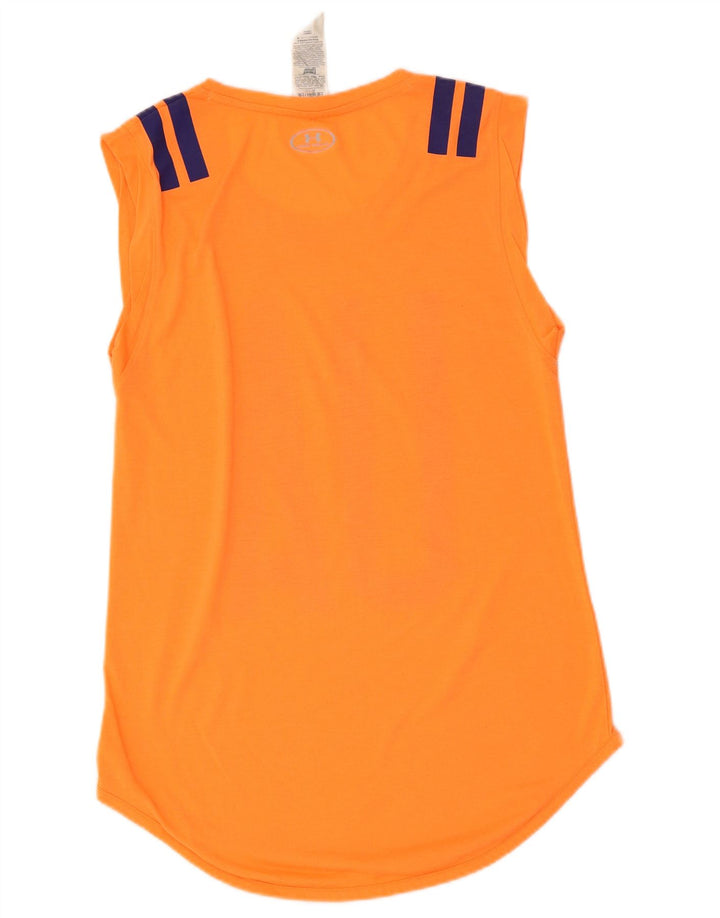 Γραφικό γιλέκο UNDER Armour Γυναικείο Heat Gear Top UK 12 Medium Orange
