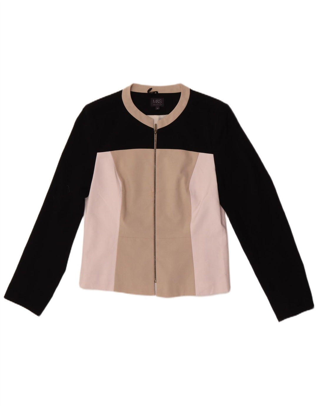 Marks & Spencer Γυναικείο μπουφάν UK 12 Medium Beige Colourblock