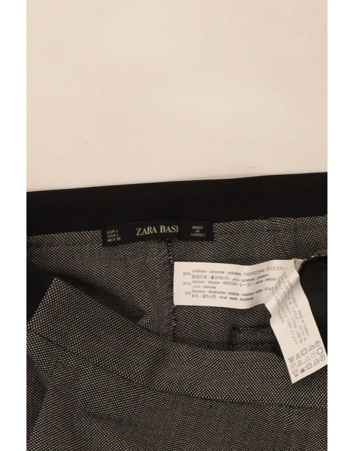 Γυναικείο Slim Suit Παντελόνι Zara Μεγάλο W30 L28 Γκρι πολύχρωμο πολυεστέρα