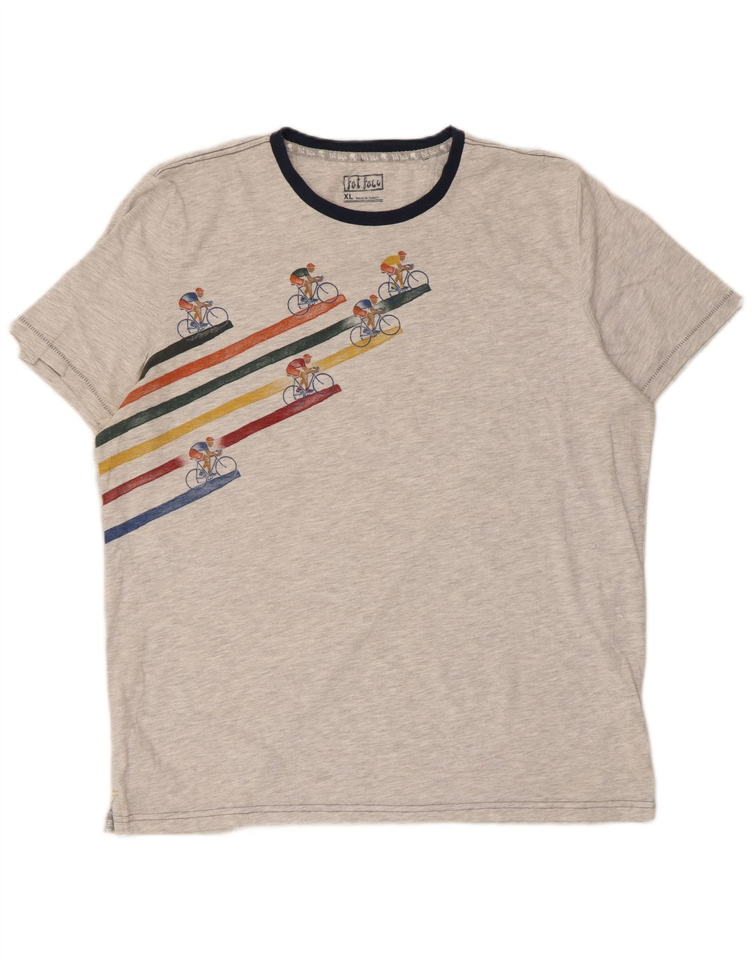 Ανδρικό γραφικό T-Shirt Fat Face Top XL Γκρι βαμβακερό