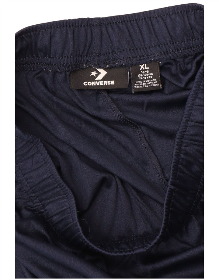 Γραφικό αθλητικό σορτς CONVERSE για αγόρια 13-14 ετών XL Navy Blue Polyester