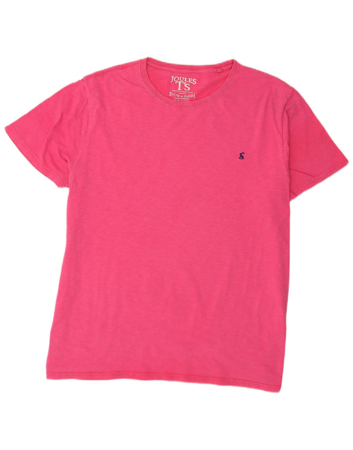 Joules Ανδρικό T-Shirt Top 2XL Ροζ Βαμβακερό
