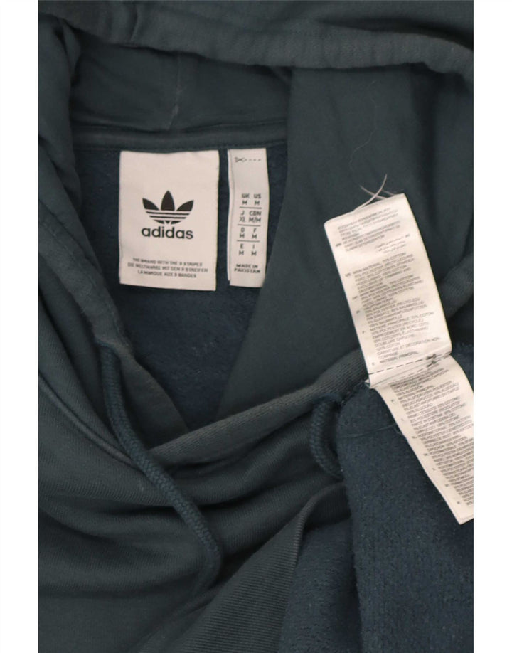 Ανδρικό φούτερ Adidas, μεσαίο πράσινο βαμβακερό
