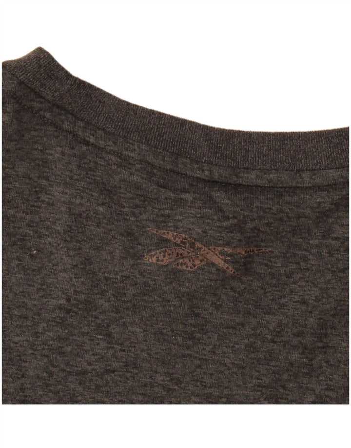 Ανδρικό T-Shirt Reebok Top Medium Grey Polyester