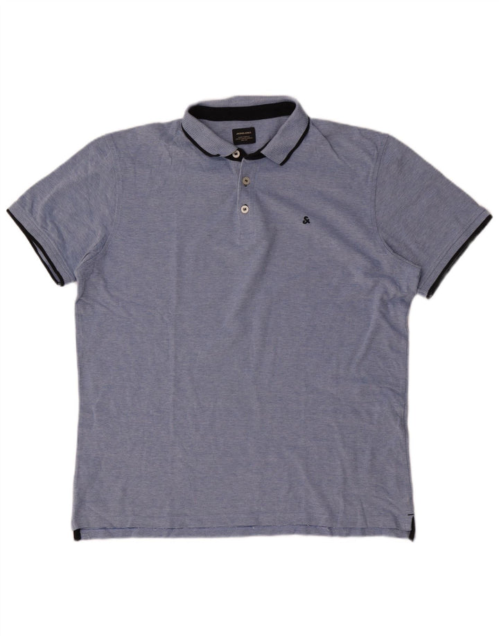 Jack & Jones Ανδρικό Πόλο Μπλουζάκι 2XL Μπλε