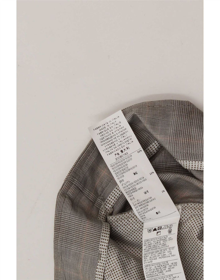 Sisley Γυναικείο Slim Suit Παντελόνι IT 42 Medium W30 L33 Grey Check Polyester