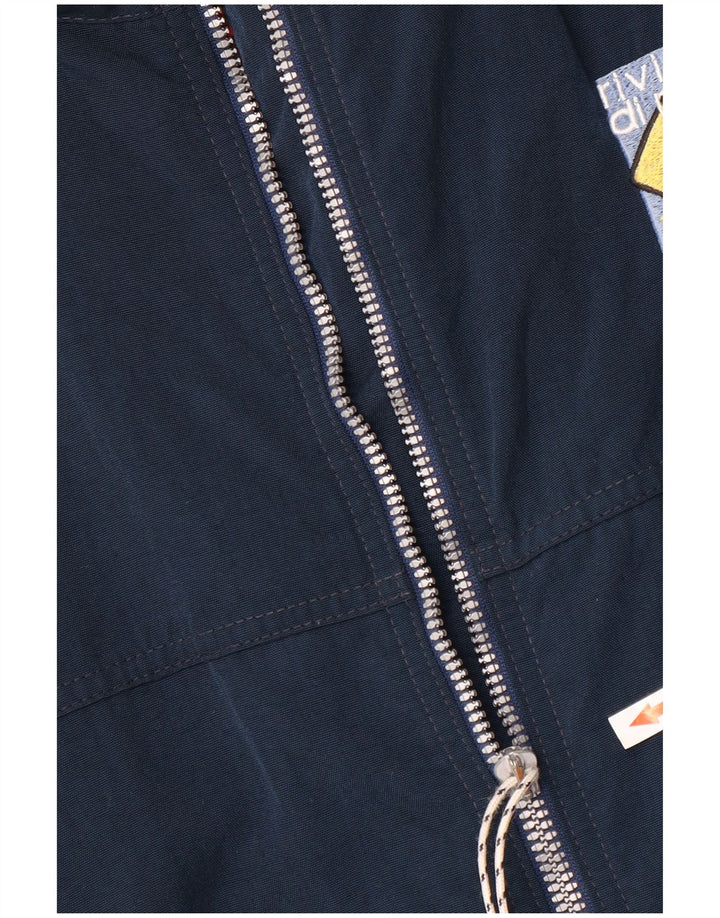 MURPHY & NYE Ανδρικό γραφικό μπουφάν UK 40 Large Navy Blue Polyester