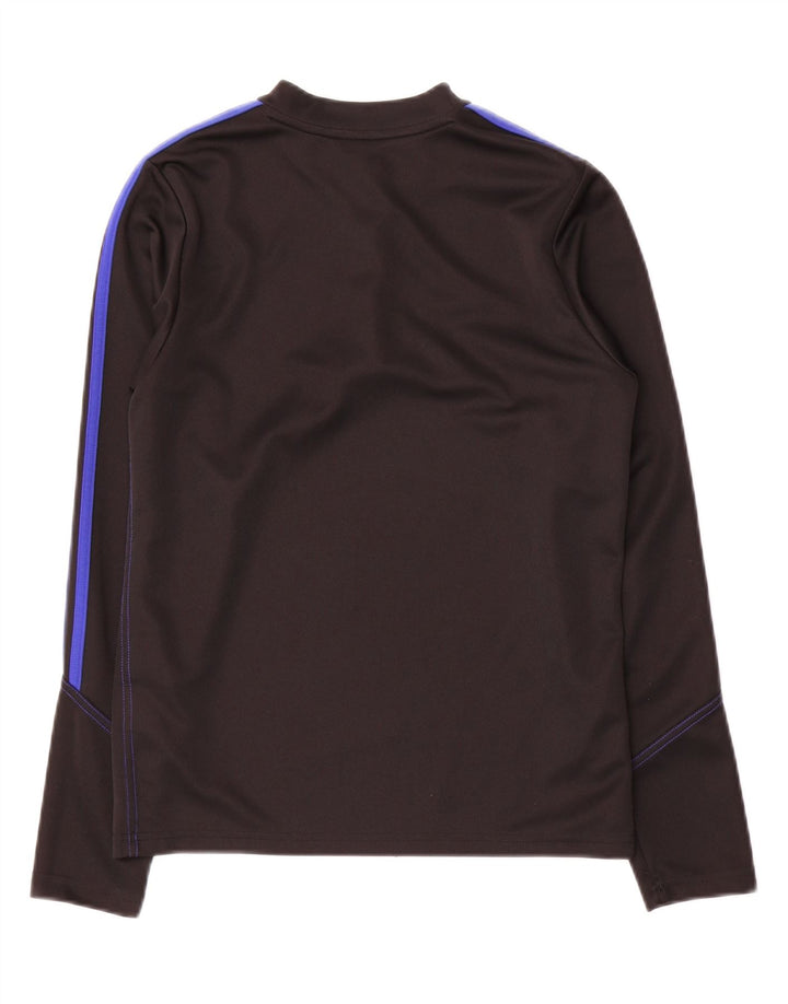 Adidas Boys Aeroready φόρμα πουλόβερ με φερμουάρ 13-14 ετών Μαύρο