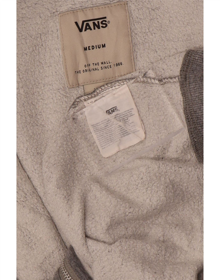 Ανδρικό πουλόβερ με κουκούλα με φερμουάρ VANS Μεσαίο γκρι βαμβακερό