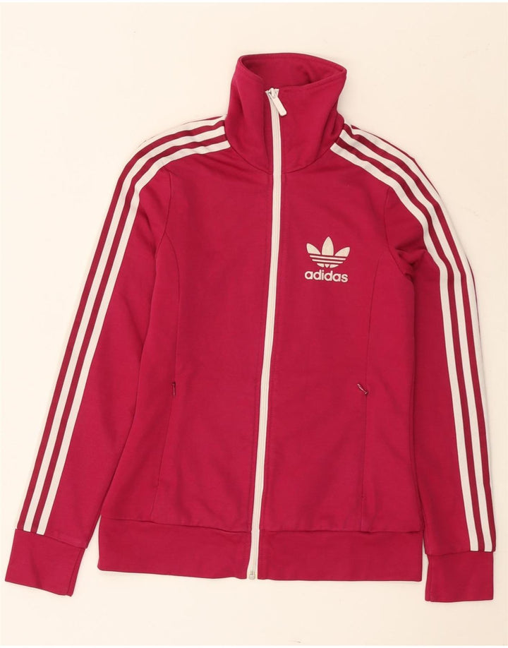 Γυναικεία αθλητική φόρμα Adidas Top Jacket IT 40 Small Pink Colourblock Βαμβακερό