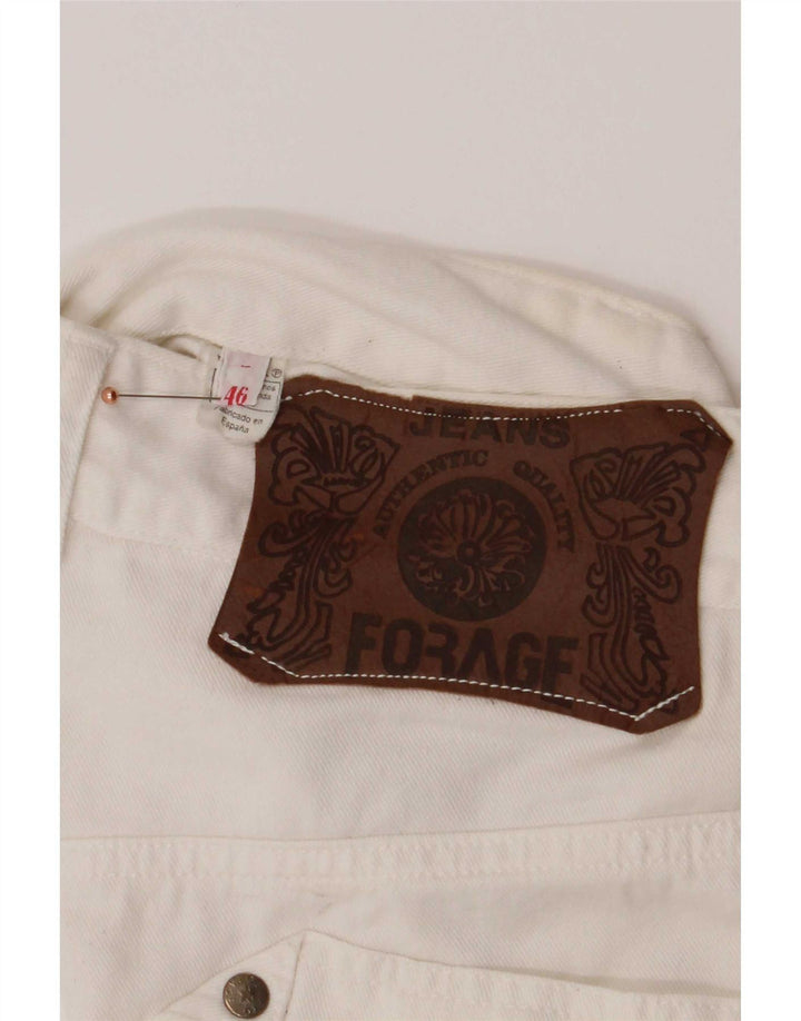 Vintage Γυναικείο Tapered Jeans IT 46 Large W30 L32 White