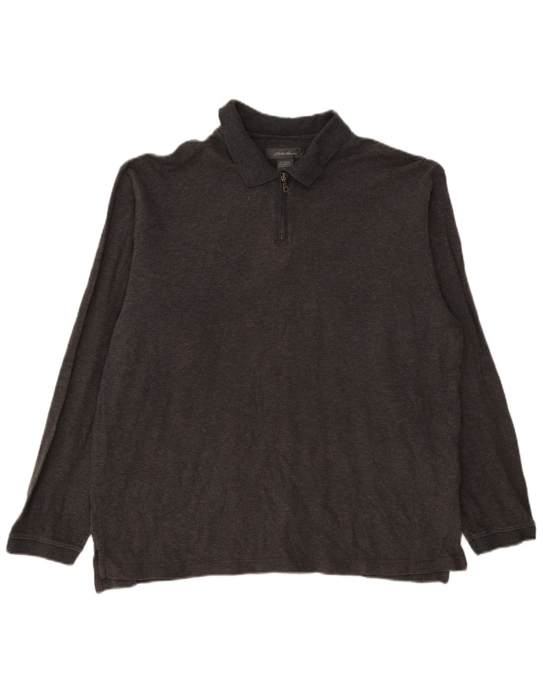 EDDIE BAUER Ανδρικό μακρυμάνικο πουκάμισο polo μεγάλο γκρι βαμβακερό