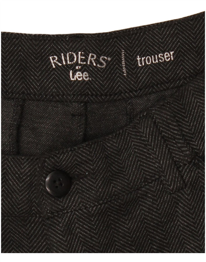 LEE Womens Riders Bootcut Cropped Παντελόνι W32 L25 Γκρι Ψαροκόκκαλο
