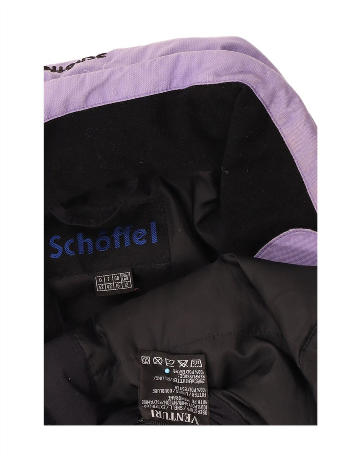 Schoffel Γυναικείο μπουφάν σκι με κουκούλα UK 16 Large Purple Polyamide