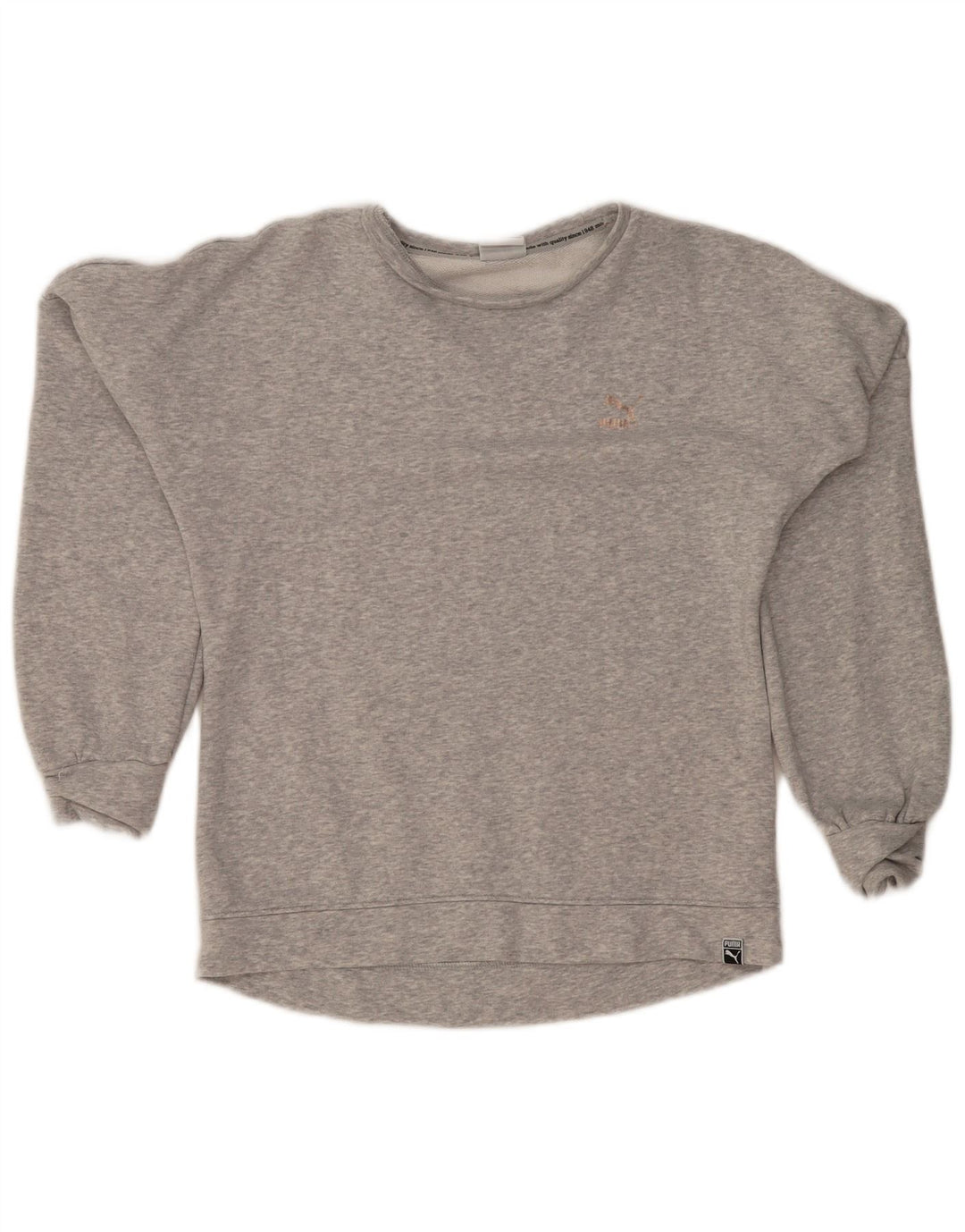 Puma Γυναικείο Φούτερ Jumper UK 8 Μικρό Γκρι Βαμβακερό