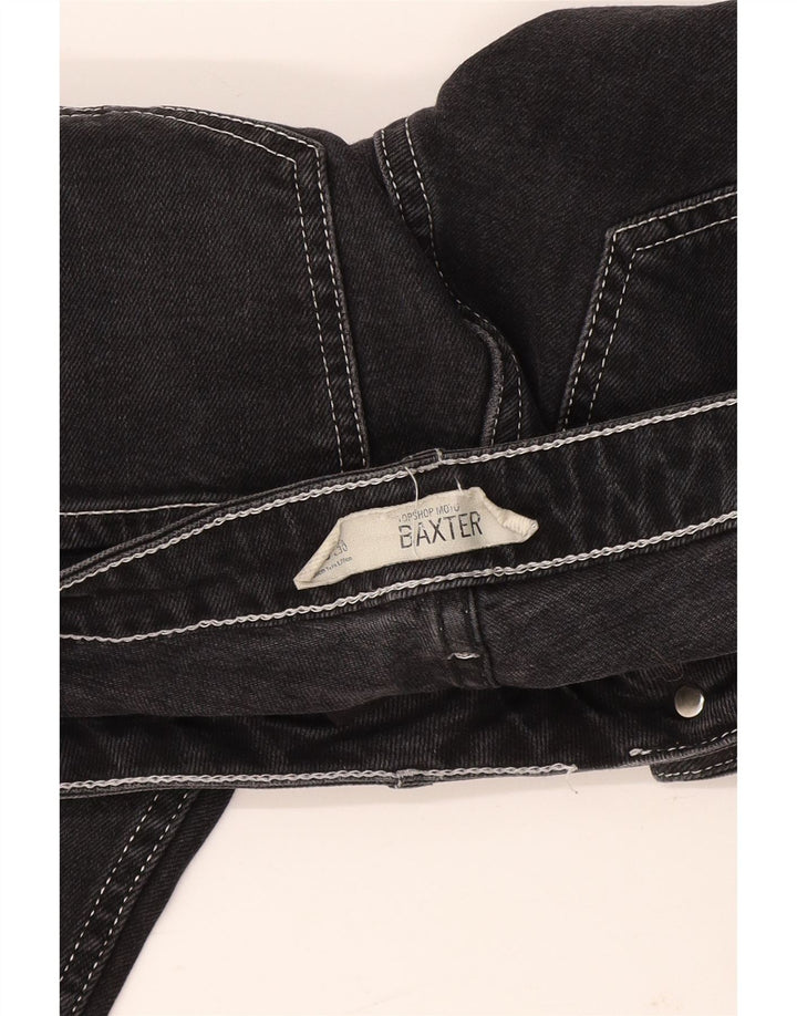 TOPSHOP Γυναικείο Baxter Crop Slim Jeans W26 L25 Μαύρο