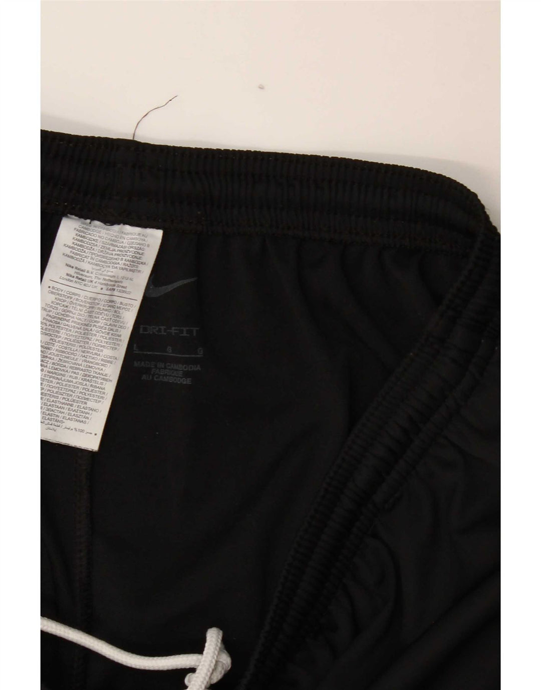 Ανδρικό παντελόνι αθλητικής φόρμας Nike Dri Fit μεγάλο μαύρο πολυεστέρα