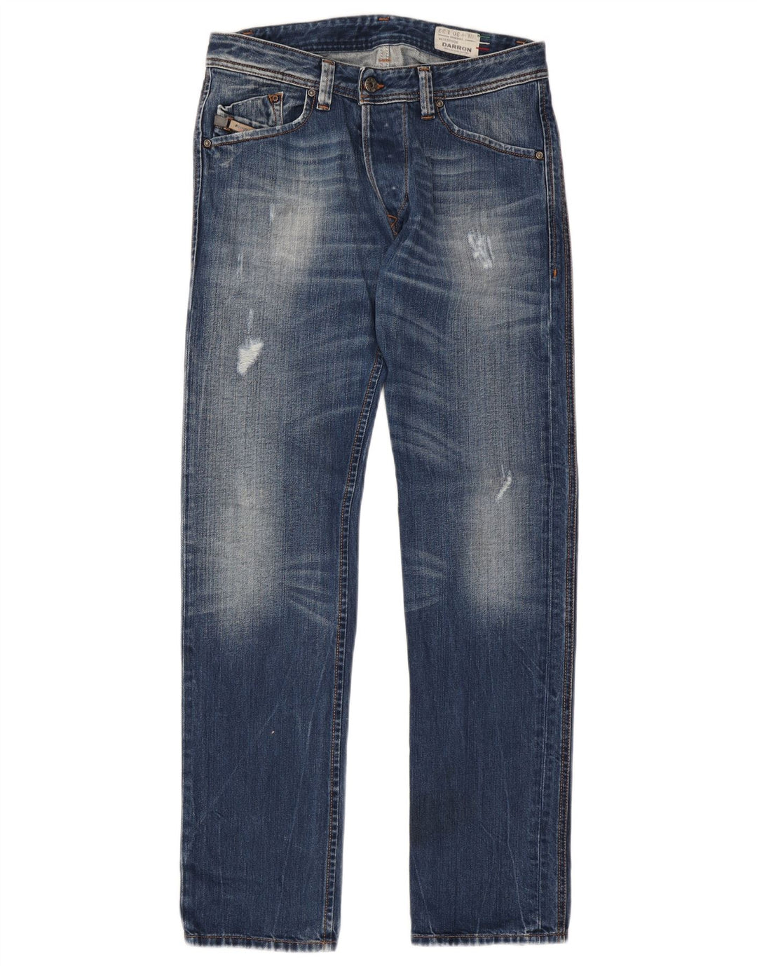 Ανδρικά Diesel Darron Distressed Slim Tapered Jeans W30 L32 Blue Cotton