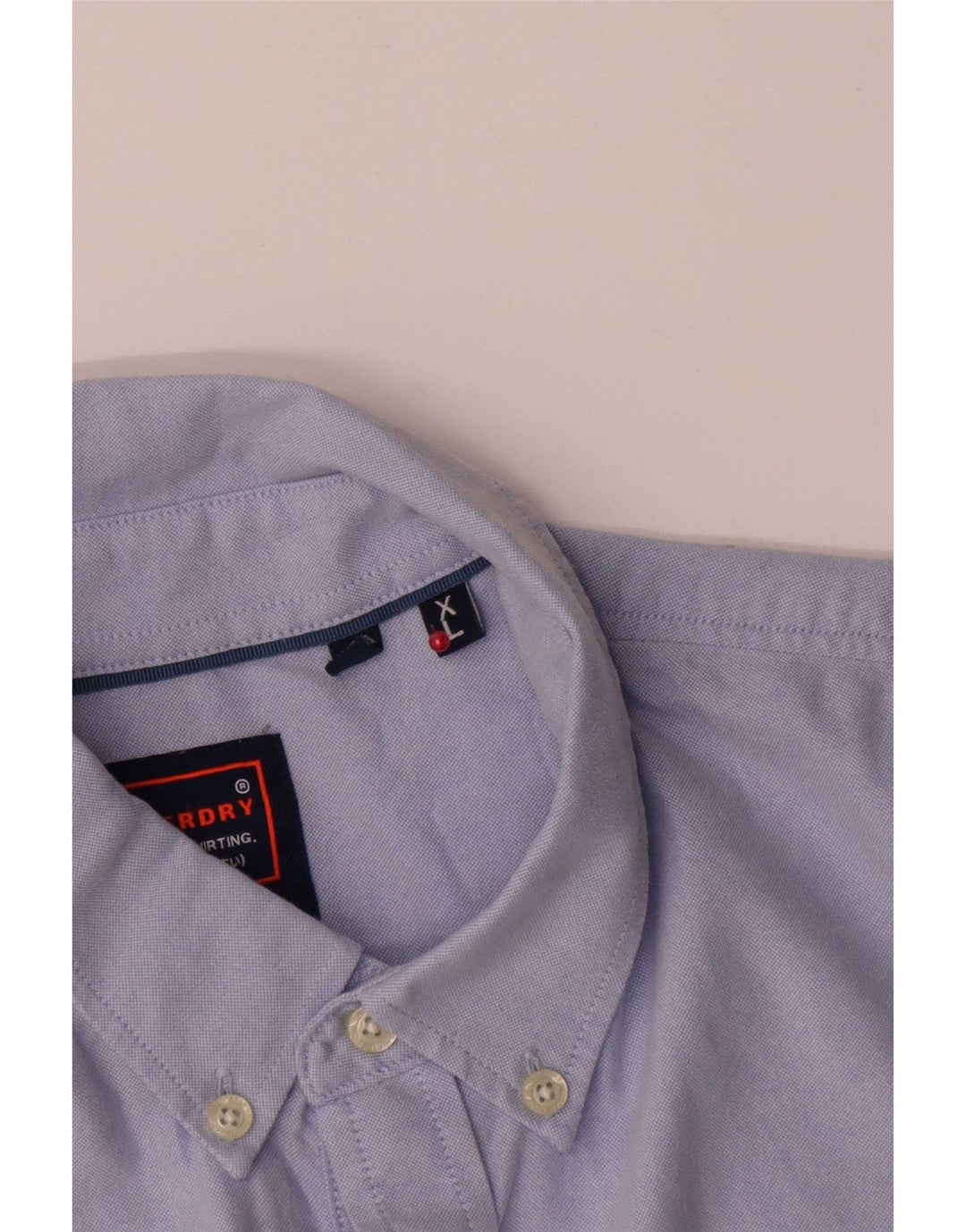 Ανδρικό πουκάμισο Superdry XL Μπλε βαμβακερό