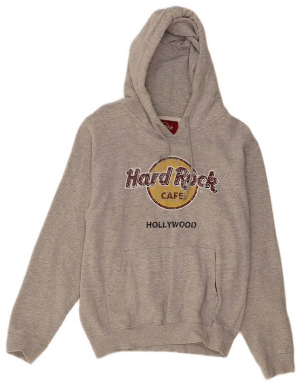 HARD ROCK CAFE Γυναικείο Χόλιγουντ με κουκούλα άλτης UK 14 Medium Grey Flecked