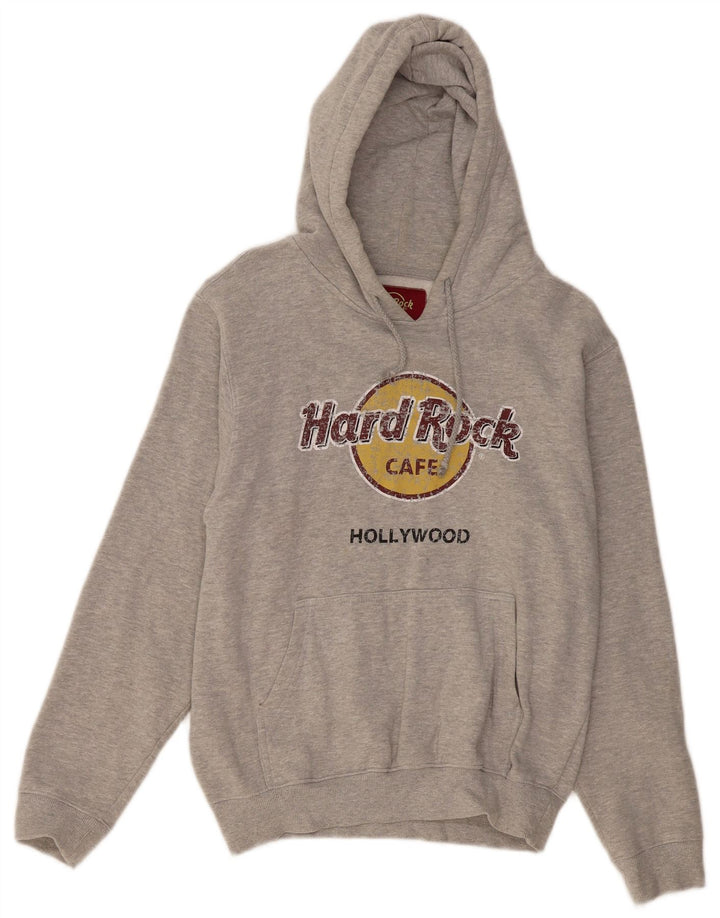 HARD ROCK CAFE Γυναικείο Χόλιγουντ με κουκούλα άλτης UK 14 Medium Grey Flecked