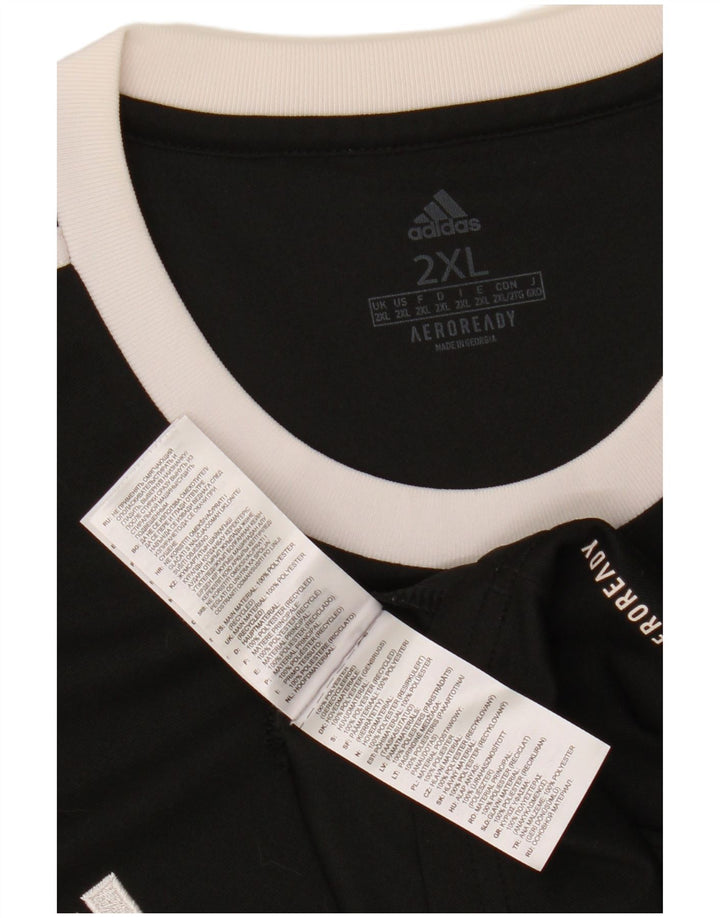 Adidas Ανδρικό T-Shirt Aeroready Top 2XL Μαύρο Πολυεστέρας