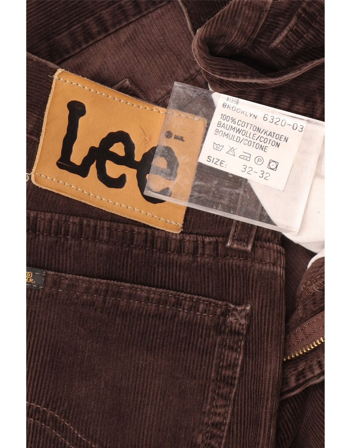 Ανδρικό παντελόνι LEE Brooklyn Straight Corduroy W32 L32 Καφέ βαμβακερό