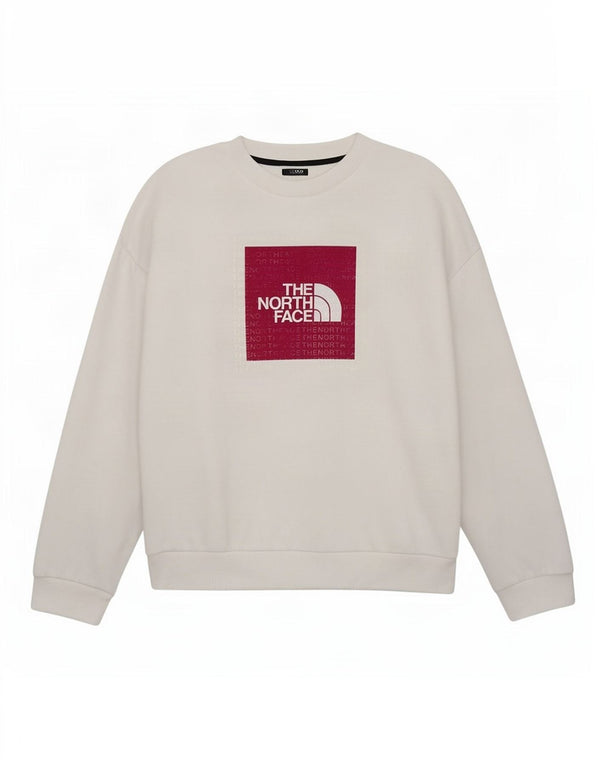 The North Face Γυναικείο Γραφικό Φούτερ Jumper UK 16 μεγάλο λευκό βαμβακερό