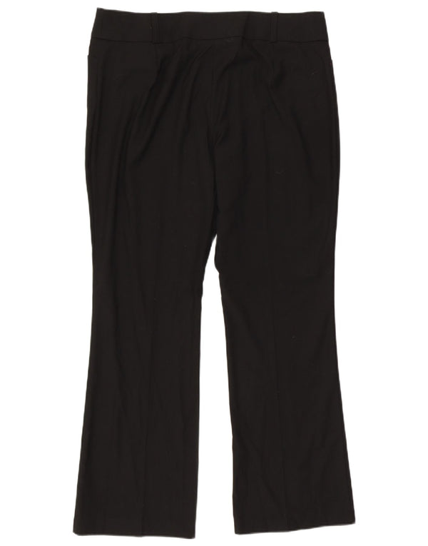 Marks & Spencer Γυναικείο ίσιο casual παντελόνι UK 16 μεγάλο W36 L31 μαύρο