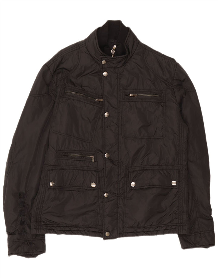 Brema Mens Utility Jacket UK 38 Medium Black Polyamide