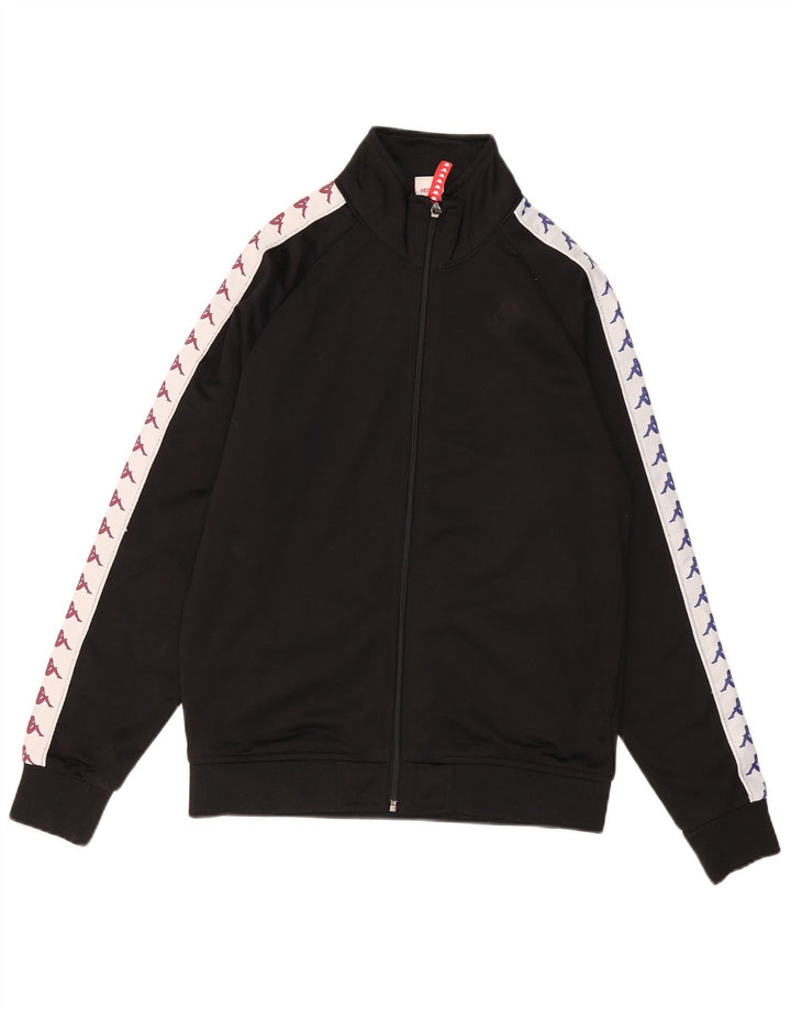 Ανδρική φόρμα γραφικών KAPPA Top Jacket Μεσαίο Μαύρο Colourblock Πολυεστέρας