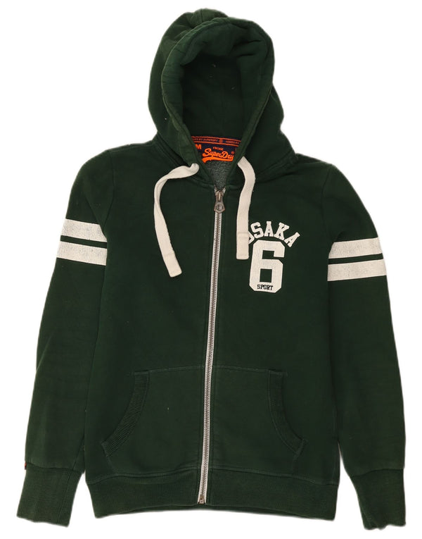 Superdry Γυναικείο πουλόβερ με κουκούλα με φερμουάρ Osaka UK 14 μεσαίο βαμβακερό