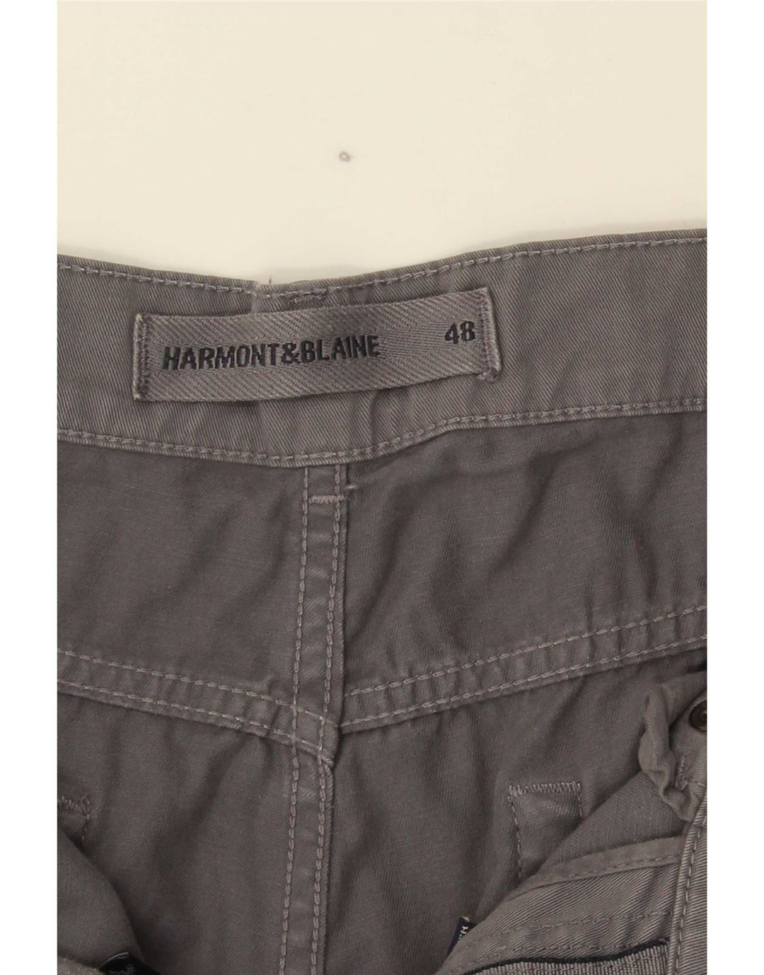 Ανδρικό ίσιο καθημερινό παντελόνι Harmont & Blaine IT 48 Μεσαίο γκρι βαμβακερό