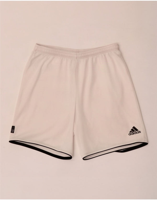Adidas Mens Climalite Sport Shorts Large White Polyester