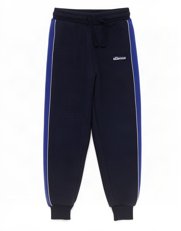 Ellesse Boys Tracksuit Trousers Joggers 6-7 Years Navy Blue Colourblock