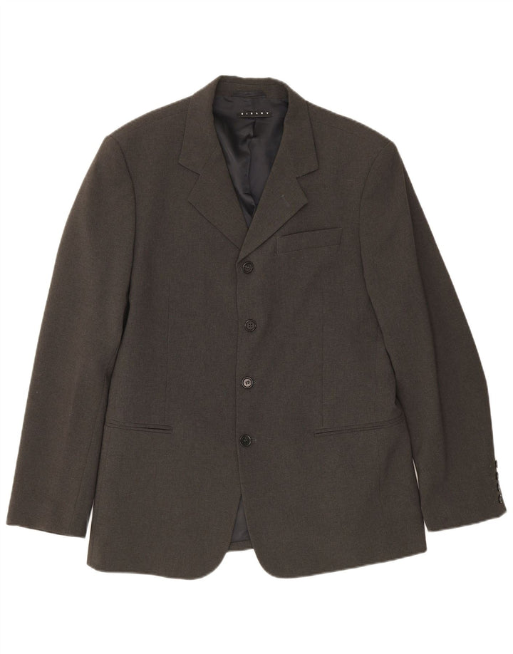 Ανδρικό τζάκετ Sisley με 4 κουμπιά, IT 50 Large Grey Polyester