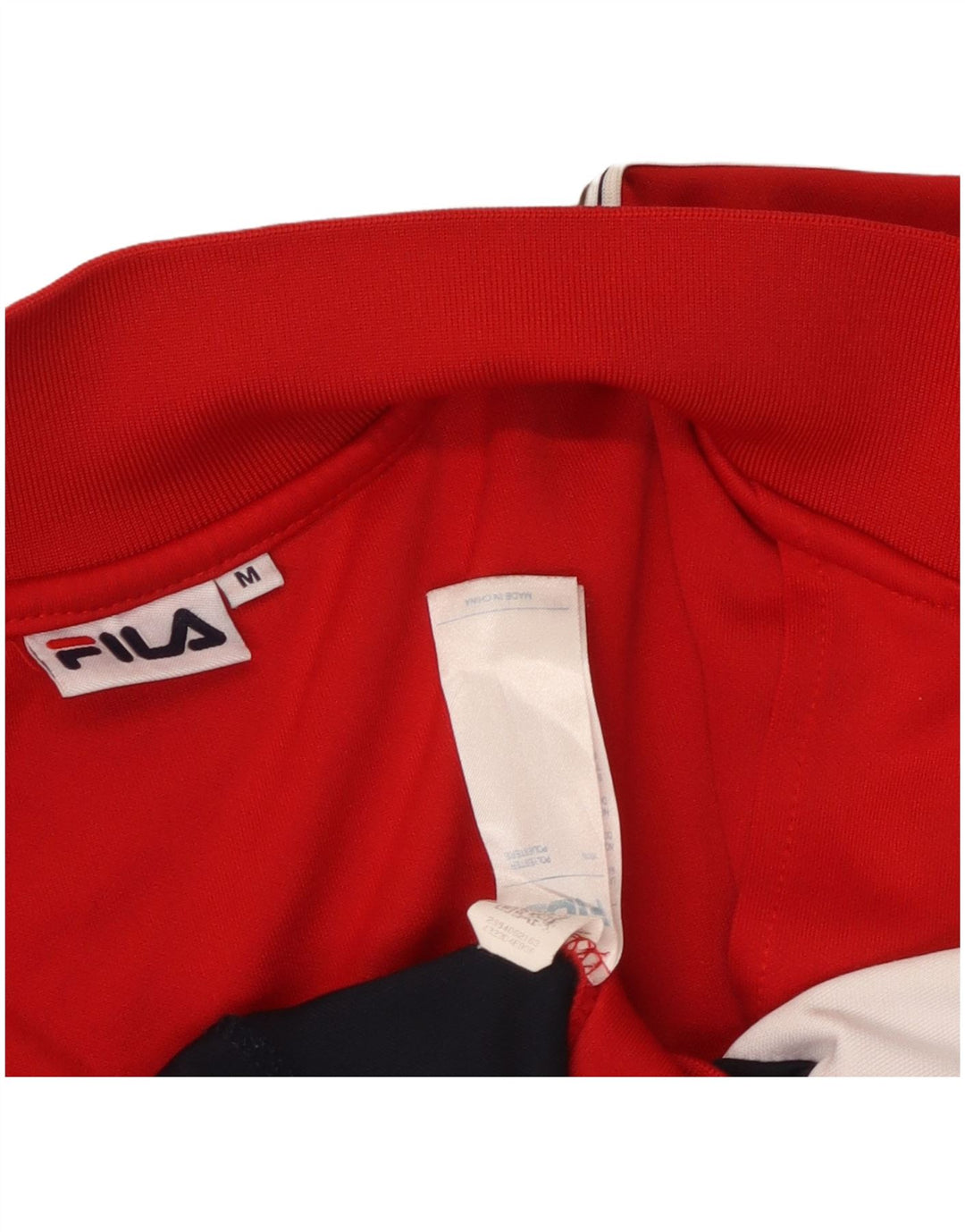 Γυναικεία αθλητική φόρμα FILA Top Jacket UK 14 Medium Red Colourblock