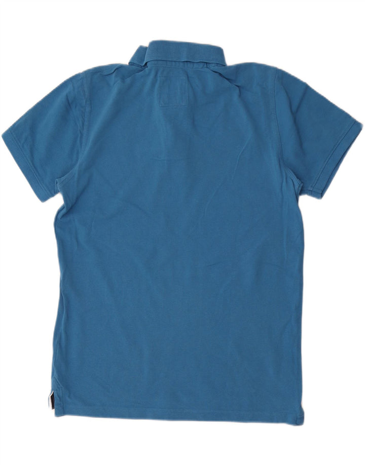Ανδρικό Πόλο Μπλουζάκι Crew Clothing, μεσαίο μπλε βαμβακερό