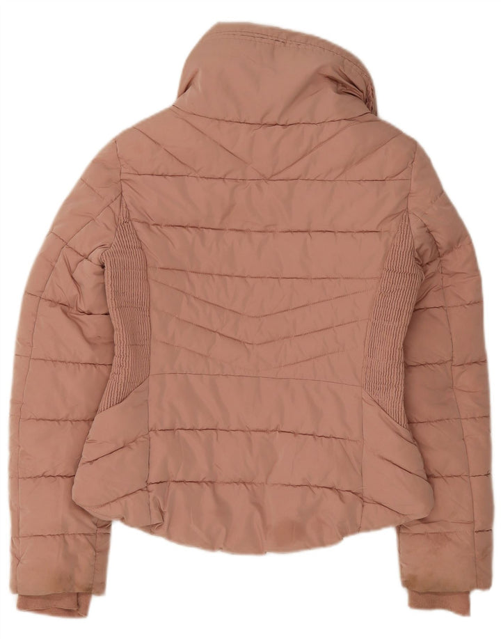 Zara Γυναικείο μπουφάν UK 12 Medium Pink Polyester