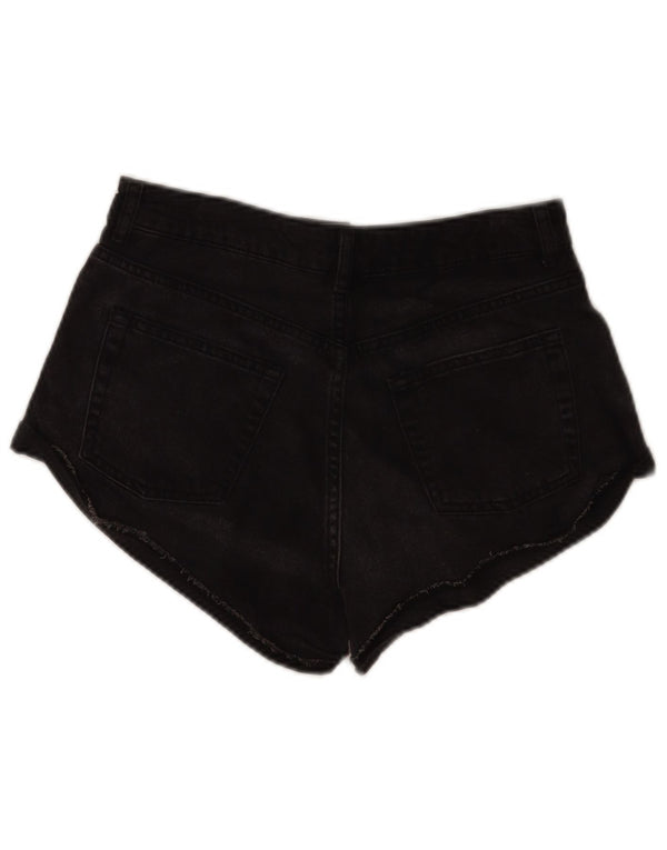 Topshop Γυναικείο τζιν σορτς UK 10 Small W28 μαύρο βαμβακερό