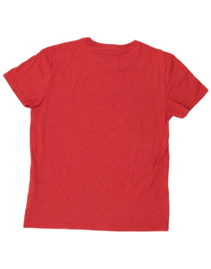 Ανδρικό γραφικό T-Shirt Superdry Top μεγάλο κόκκινο βαμβακερό