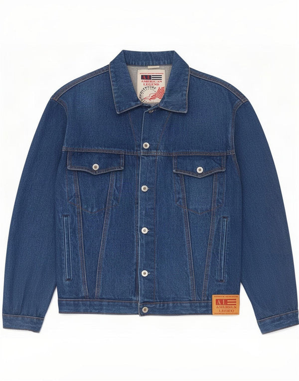 American Legend Ανδρικό Τζιν Μπουφάν UK 36 Small Blue Cotton