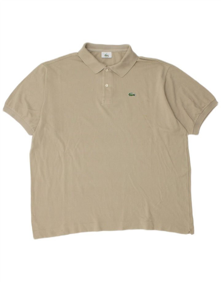 Ανδρικό πουκάμισο πόλο Lacoste Νούμερο 7 2XL Μπεζ βαμβακερό