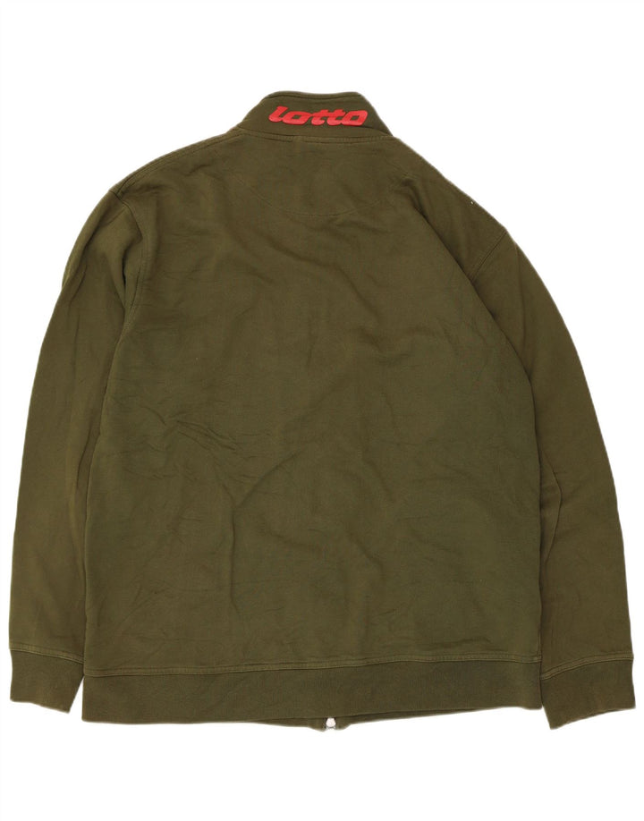 Ανδρική φόρμα Lotto Graphic Top Jacket Medium Khaki Cotton