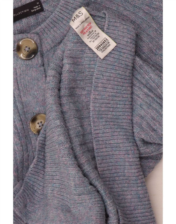 Marks & Spencer Γυναικεία Ζακέτα πουλόβερ UK 14 Medium Blue Acrylic