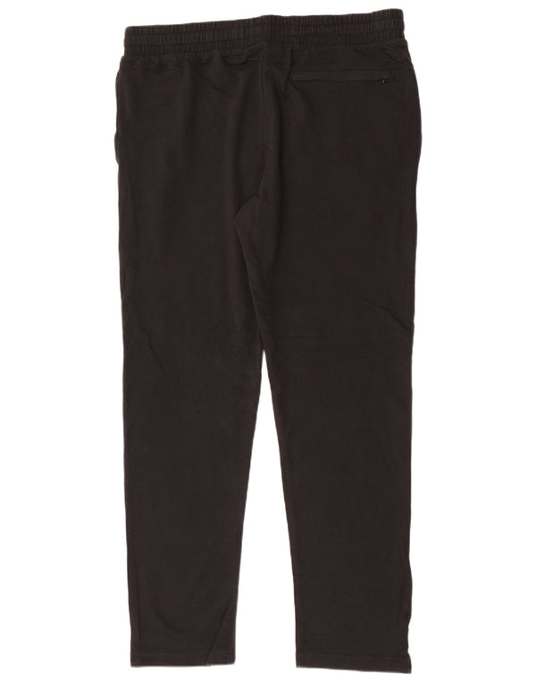 Marks & Spencer Ανδρικό κανονικό παντελόνι casual μεγάλο W36 L31 μαύρο βαμβακερό