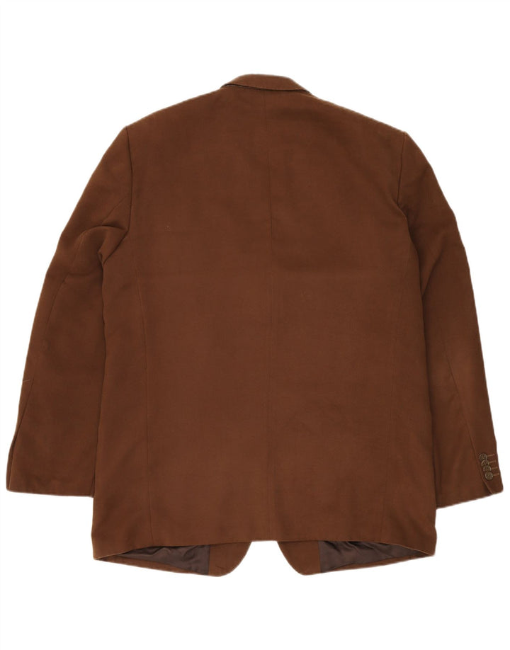 ROBBIE Ανδρικό σακάκι σακάκι με 3 κουμπιά UK 42 XL καφέ πολυεστέρας